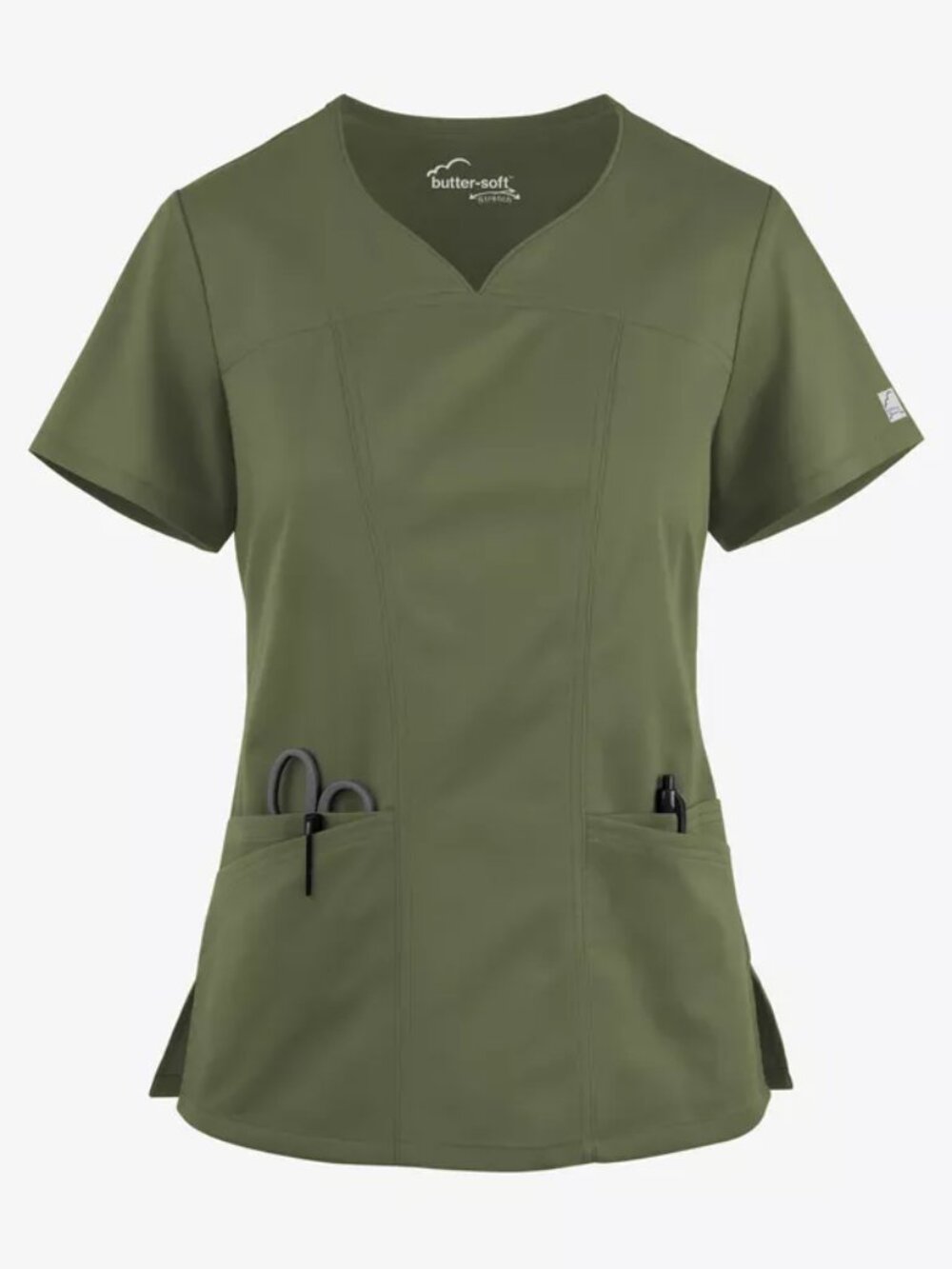 Unbranded Women's Olive Green Scrub Top and Pants Set - Picture 15 of 15